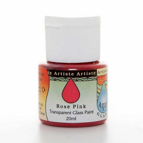 Artiste Glass Paint (20ml) - Aquaglass - Rose Pink (DOA 764107 )