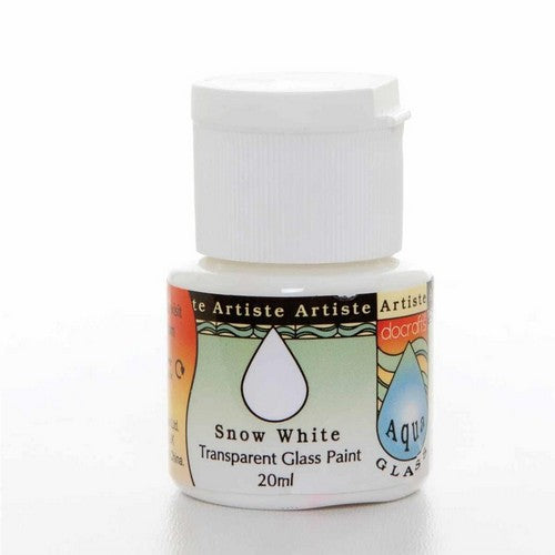 Artiste Glass Paint (20ml) - Aquaglass - Snow White (DOA 764115 )