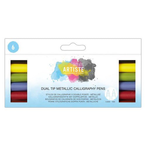 Dual Tip Calligraphy Pens (6pk) (DOA 851103 ) - Printable Heaven