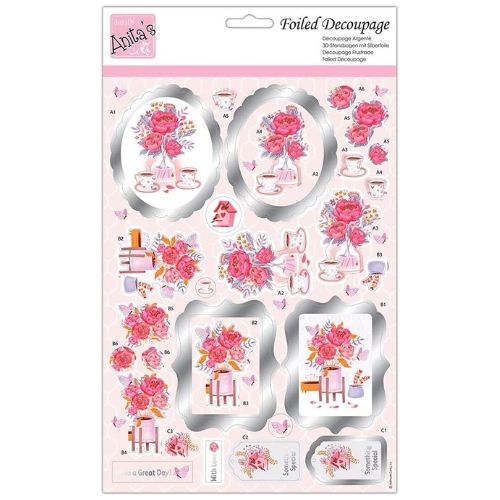 Foiled Decoupage - Tea for Two