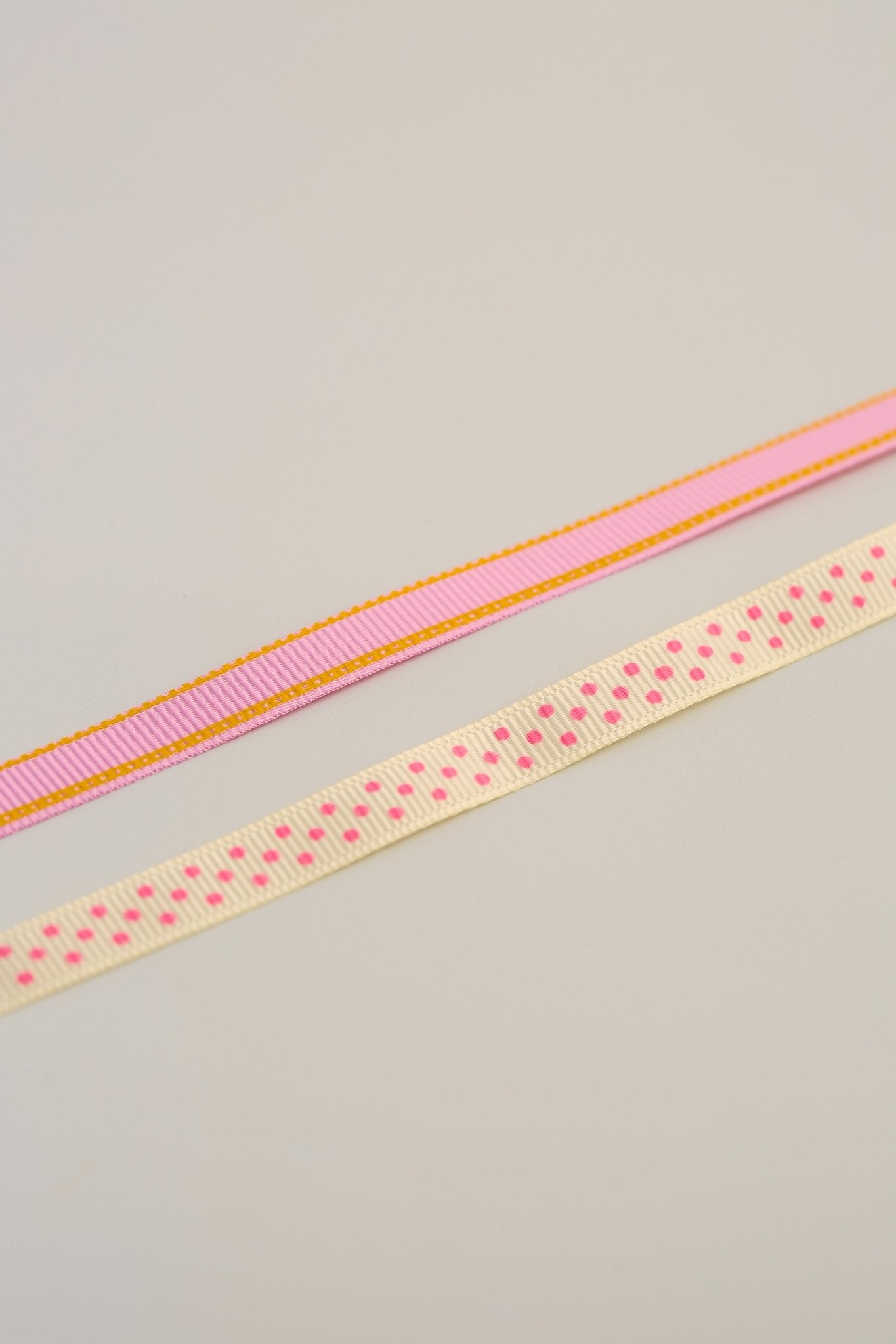 Dovecraft With Love Ribbon - Spots & Stripes (2pk) - Printable Heaven