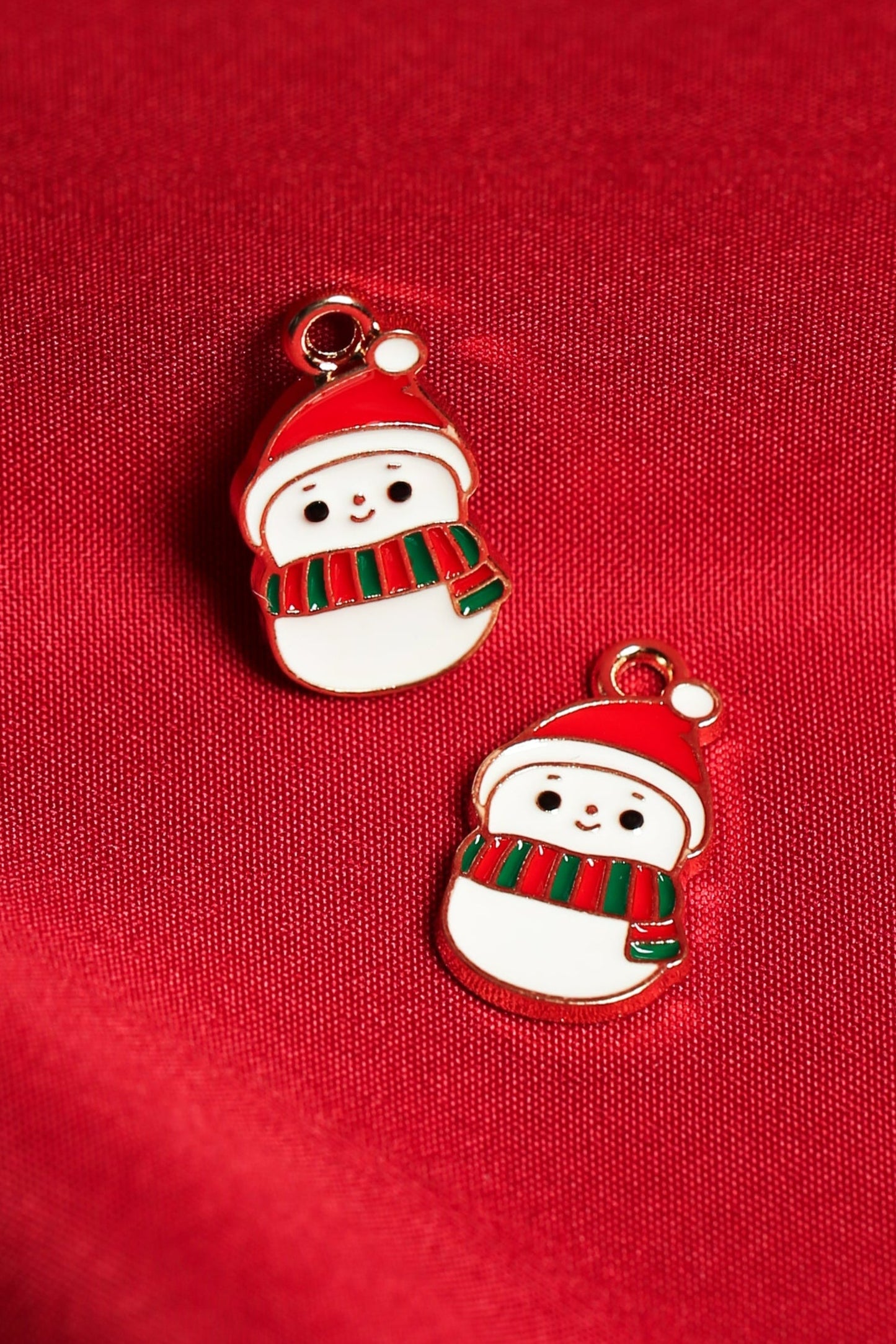 Snowman Metal Charms (2pcs) (MLB-060)