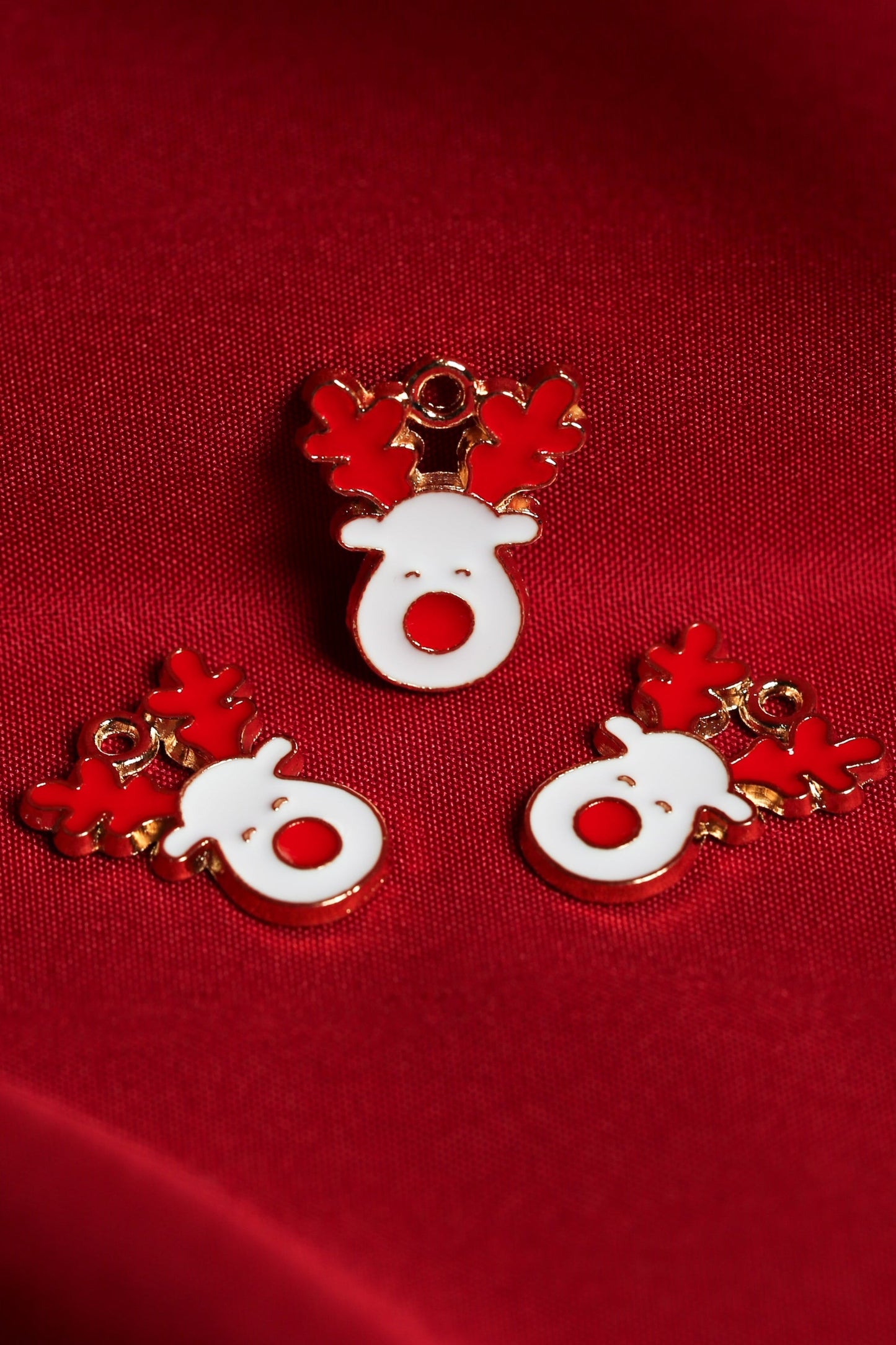Rudolf Metal Charms (3pcs) (MLB-064)