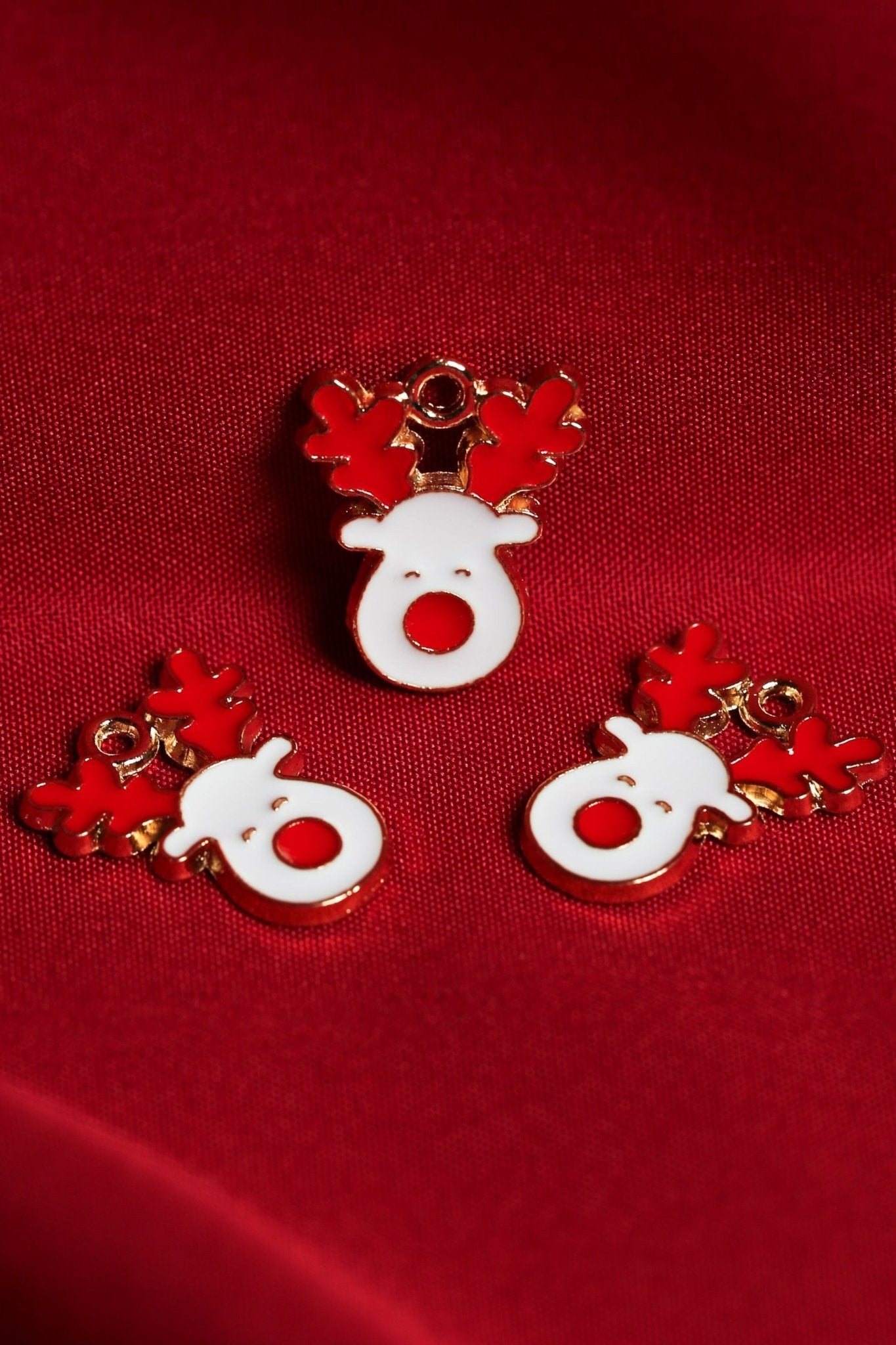 Rudolf Metal Charms (3pcs) (MLB - 064) - Printable Heaven