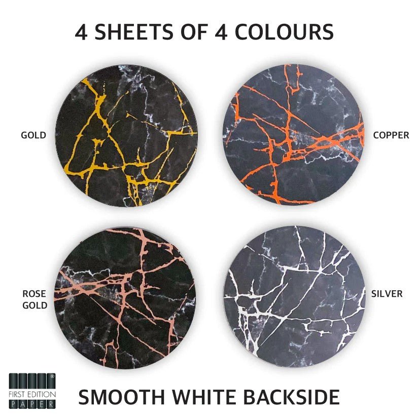 First Edition 21cm x 29.7cm A4 Foiled Paper Pad (FEPAD268) - Printable Heaven