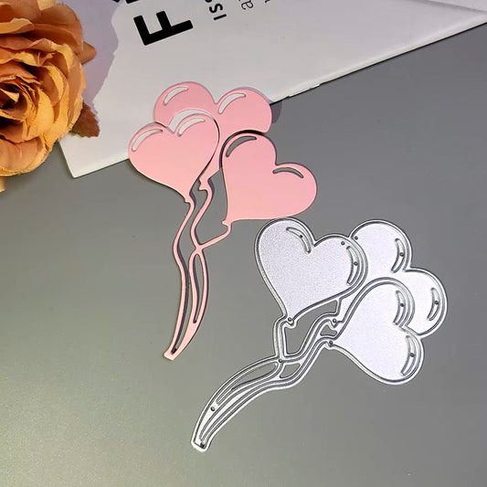 Printable Heaven Small Cutting Die - Heart Shaped Balloons (1pc)