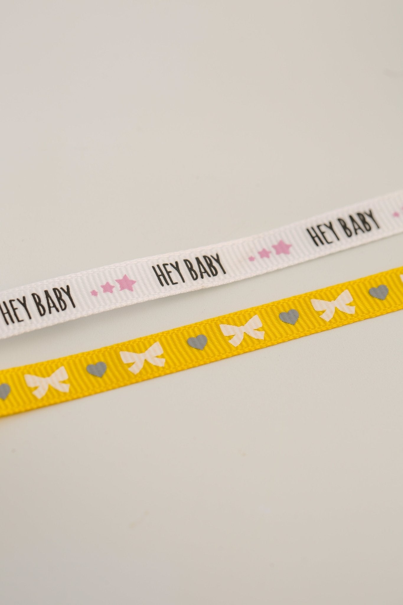 Dovecraft Baby Ribbon - Hey Baby (2pk) - Printable Heaven