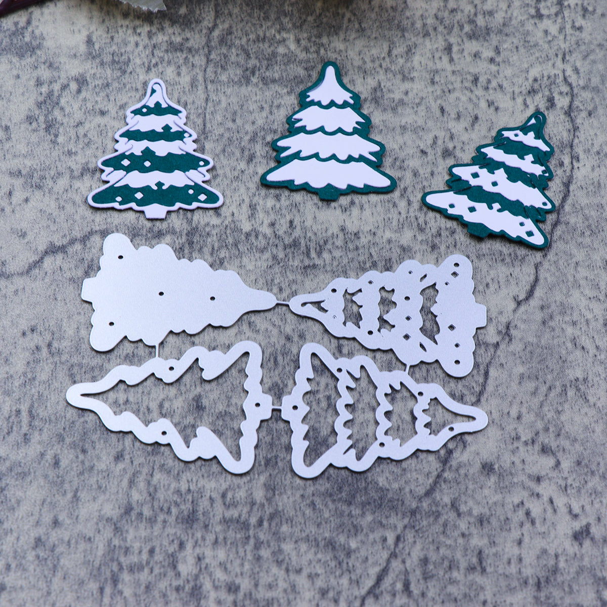 Printable Heaven Large Cutting Die - Christmas Trees 4pcs (L057)