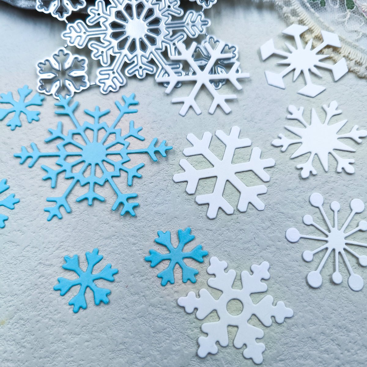Printable Heaven Small Cutting Die - Snowflakes (5pcs) (F078) - Printable Heaven