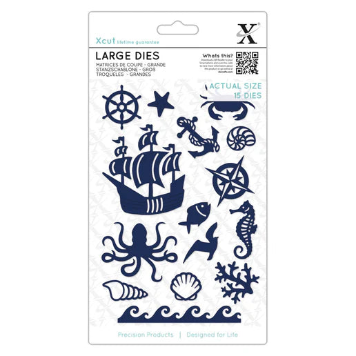 Xcut Large Dies (15pcs) - Oceanic (XCU 503347)