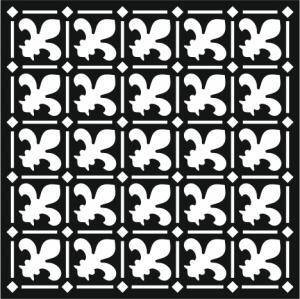 That Special Touch Fleur De Lis 6" x 6" Stencil - Printable Heaven