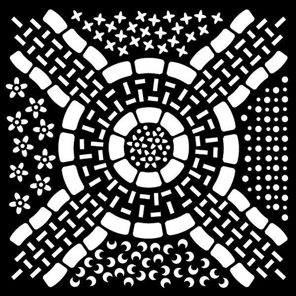 That Special Touch Down The Garden Path 6" x 6" Stencil - Printable Heaven