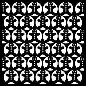 That Special Touch Gingerbread Men 6" x 6" Stencil - Printable Heaven