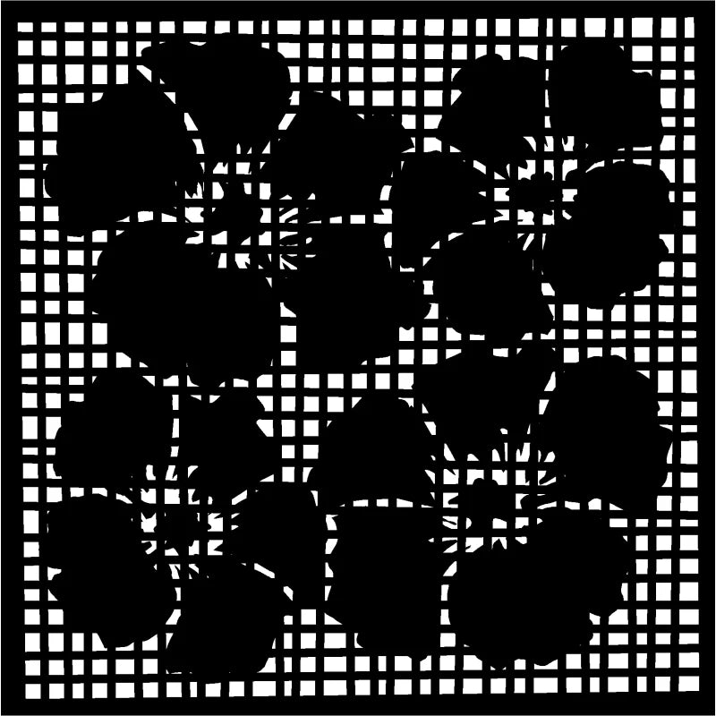 That Special Touch Hibiscus Screen 6 in x 6 in Mask (MASKHIBISCUS)