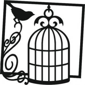 That Special Touch Song Bird 6" x 6" Stencil