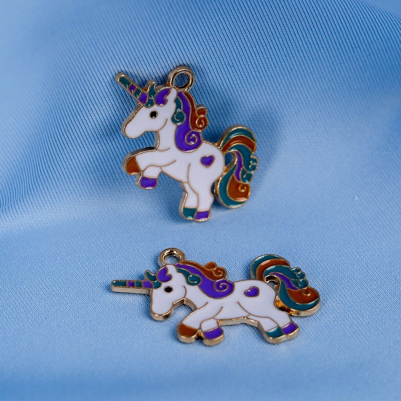 Unicorn Metal Charms (2pcs) (MLB - 050) - Printable Heaven