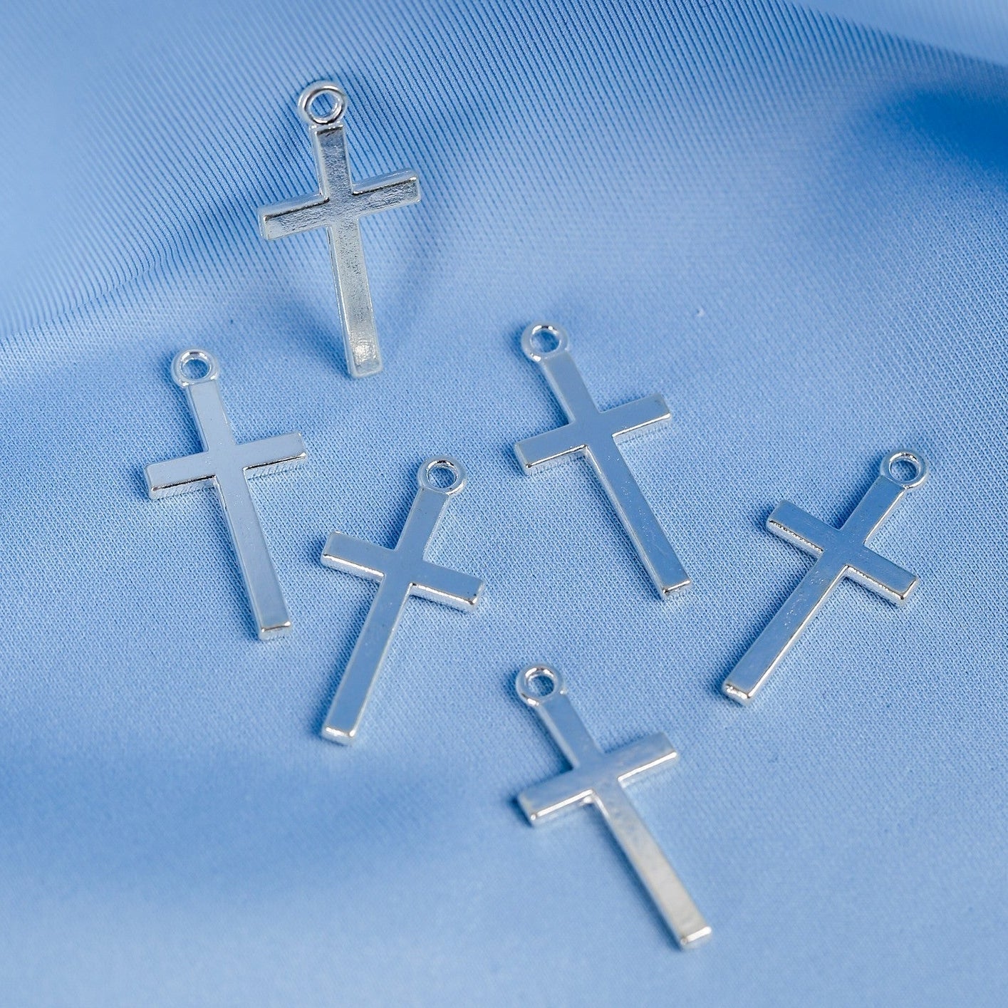 Cross Metal Charms (6pcs) (MLB - 071) - Printable Heaven