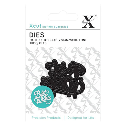 Xcut Mini Die (1pc) - Best Wishes (XCU 503623)