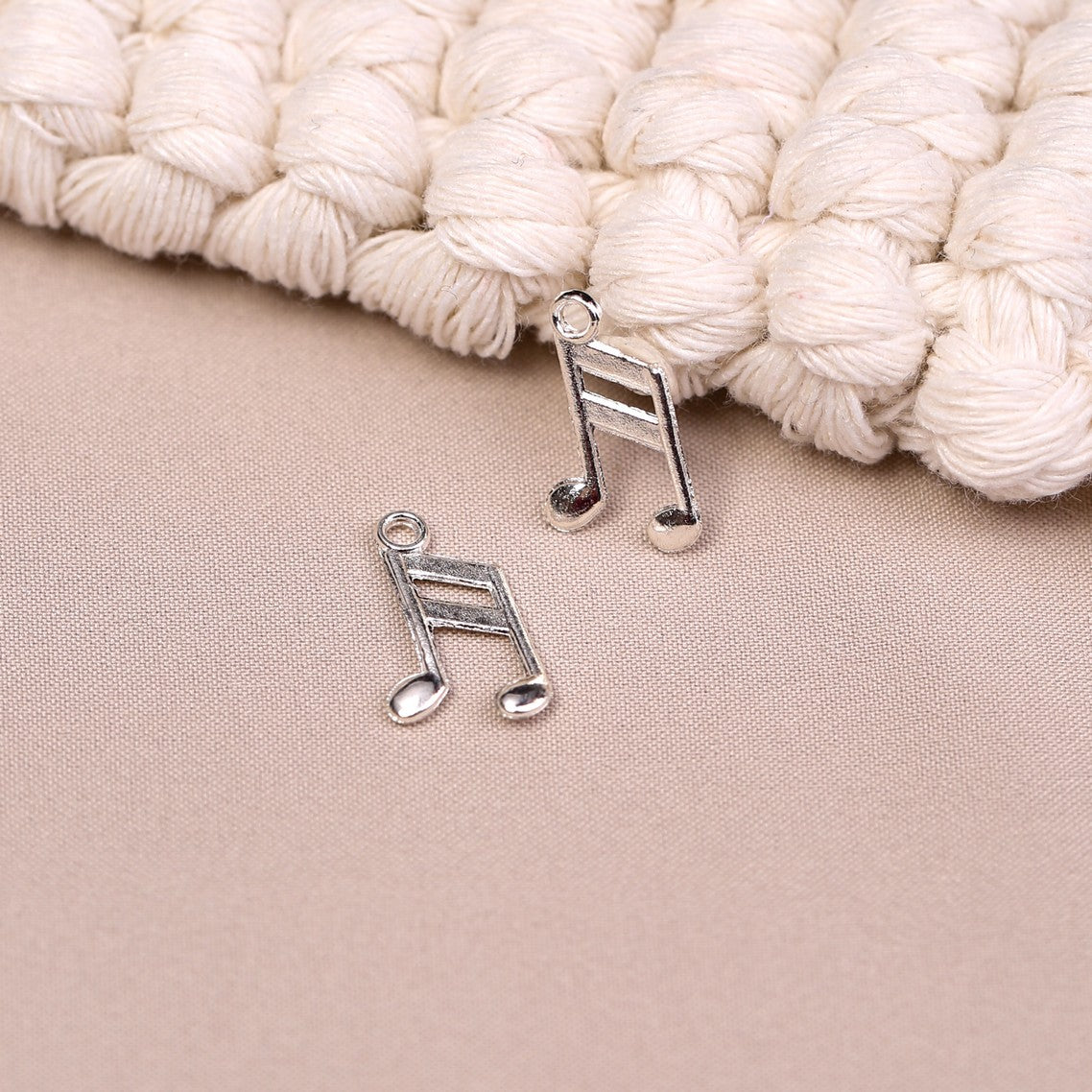 Music Note Metal Charms (8pcs) (MLB-017)