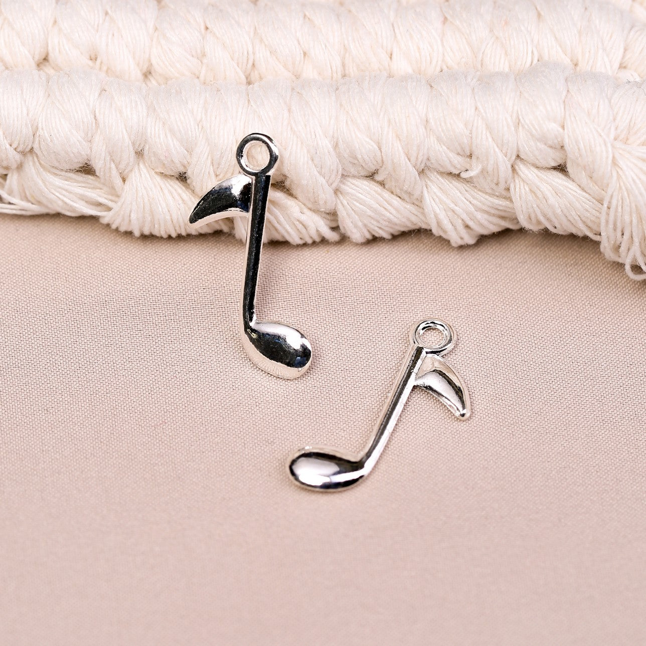 Musical Note Metal Charms (8pcs) (MLB-022)
