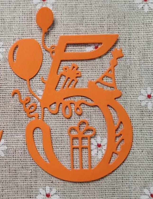 Printable Heaven Cutting Die Filigree Number 5 (N014) - Printable Heaven
