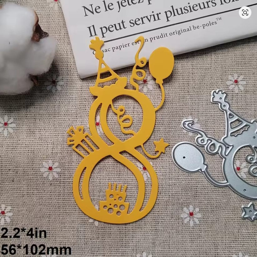 Printable Heaven Cutting Die Filigree Number 8 (N017)
