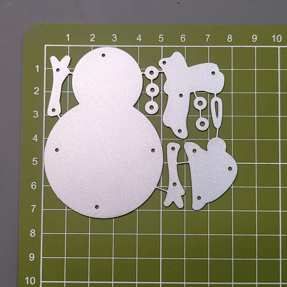 Printable Heaven Small Cutting Die - Snowman and Accessories (11pcs) (A091)