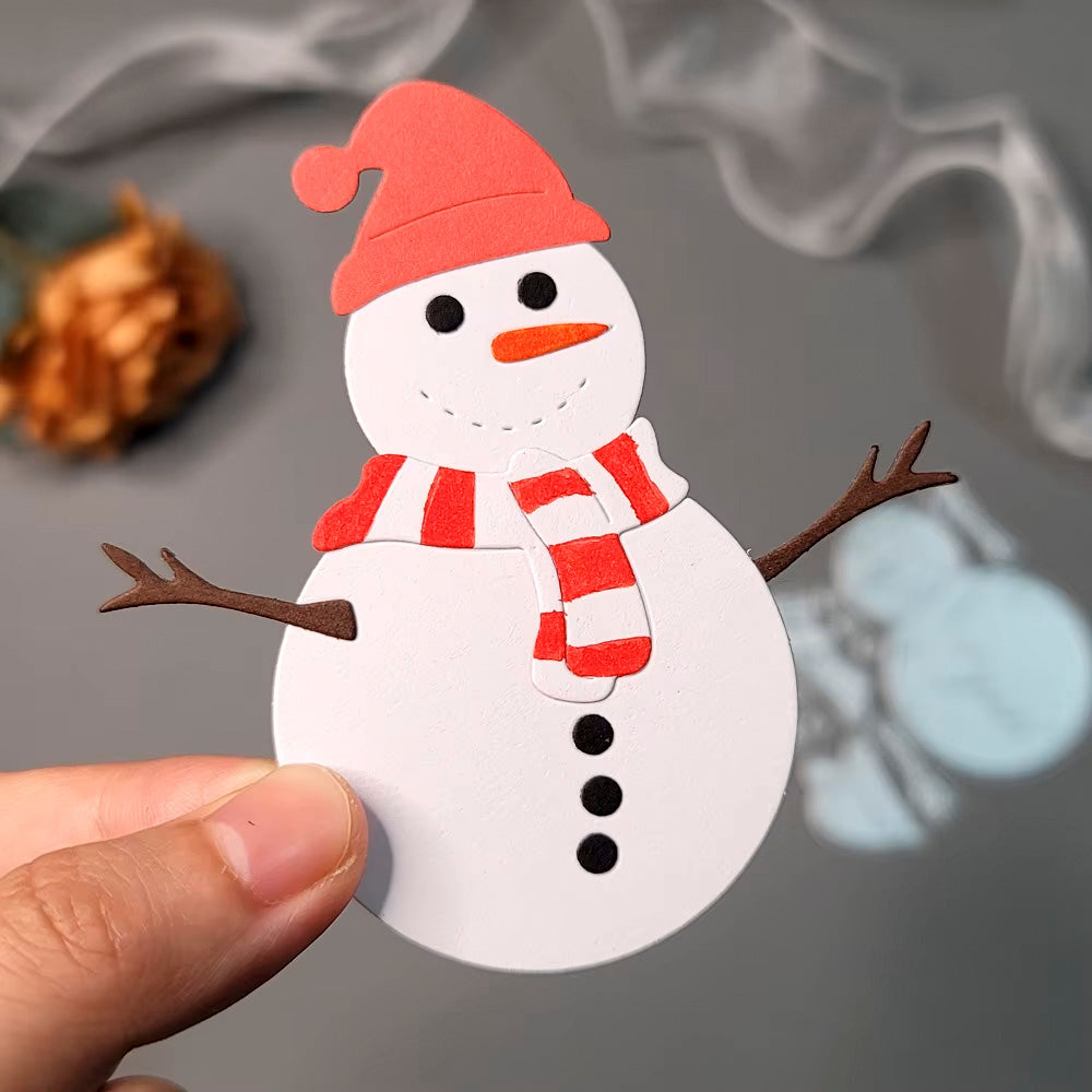 Printable Heaven Small Cutting Die - Snowman and Accessories (11pcs)