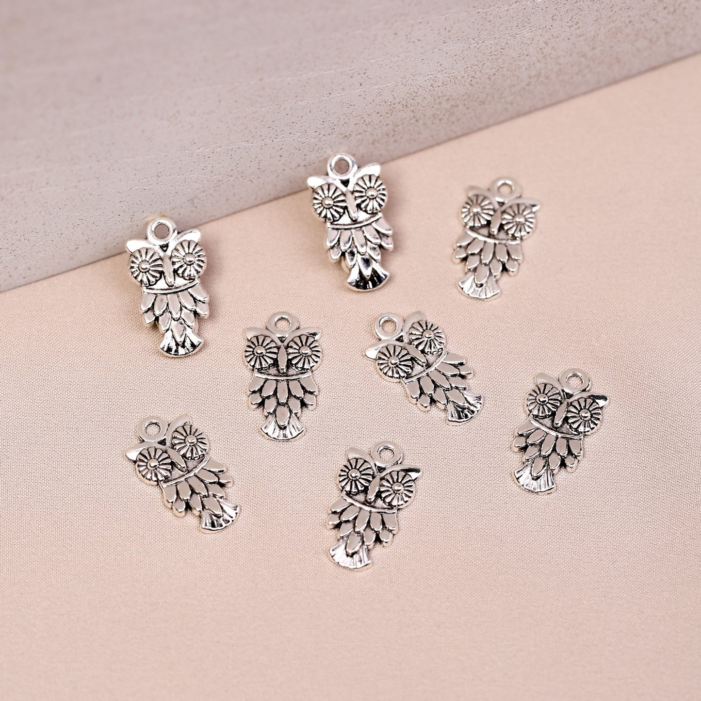 Owl Metal Charms (8pcs) (MLB-034)
