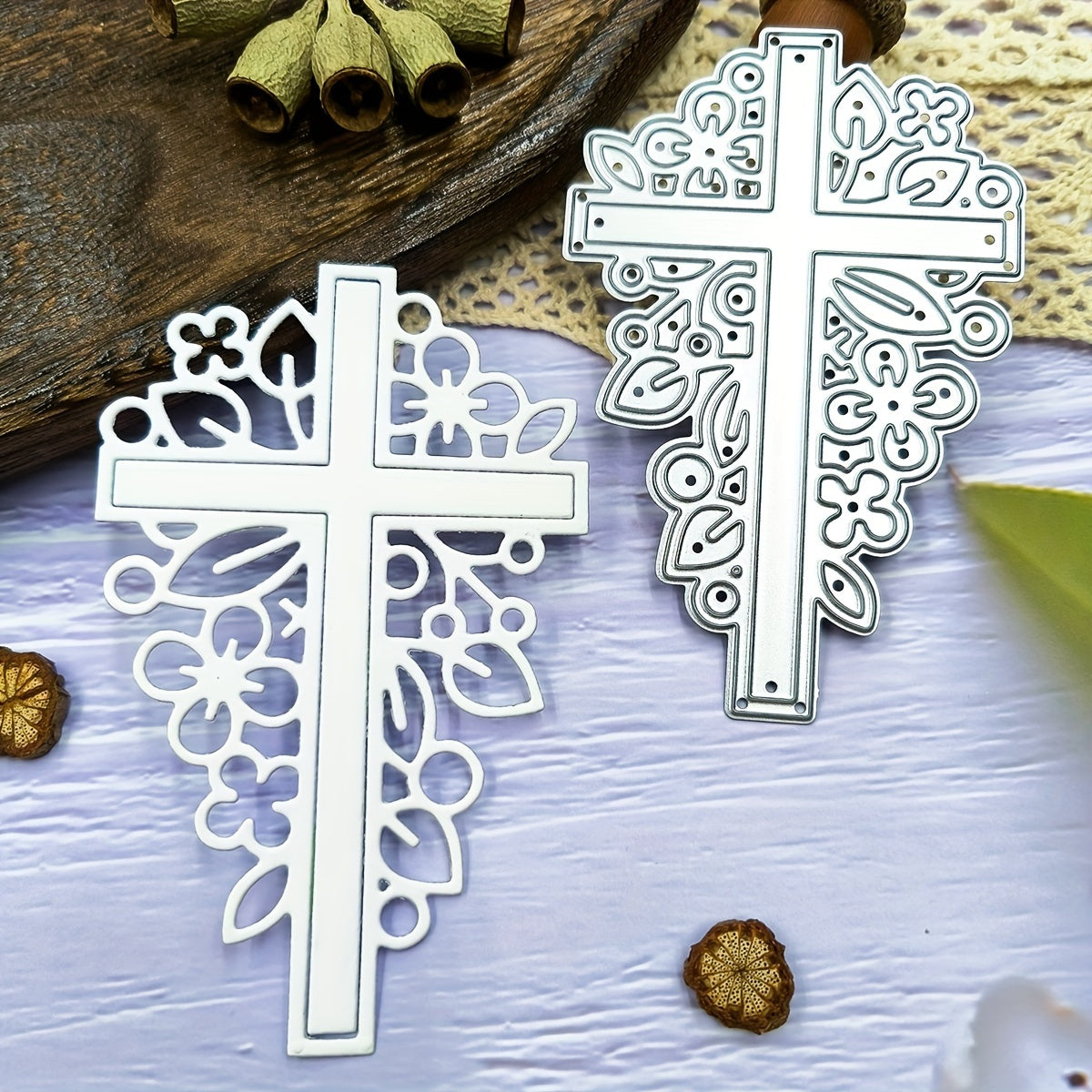 Printable Heaven Cutting Die Decorative Cross (P080)
