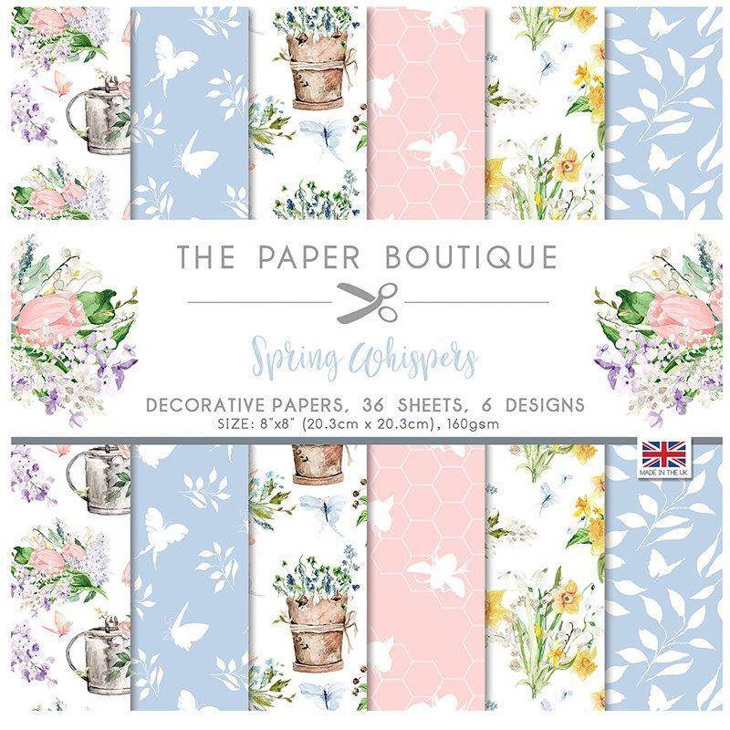 The Paper Boutique Spring Whispers 8 in x 8 in Paper Pad (PB1504)