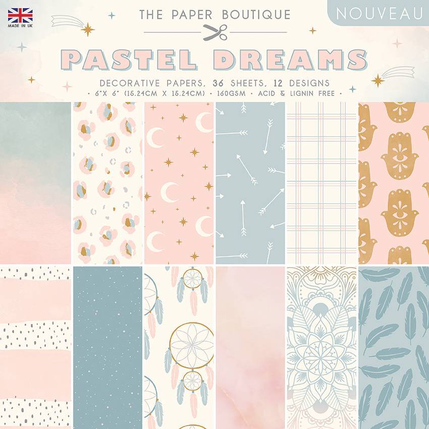The Paper Boutique Pastel Dreams 6 in x 6 in Paper Pad (PB1513)