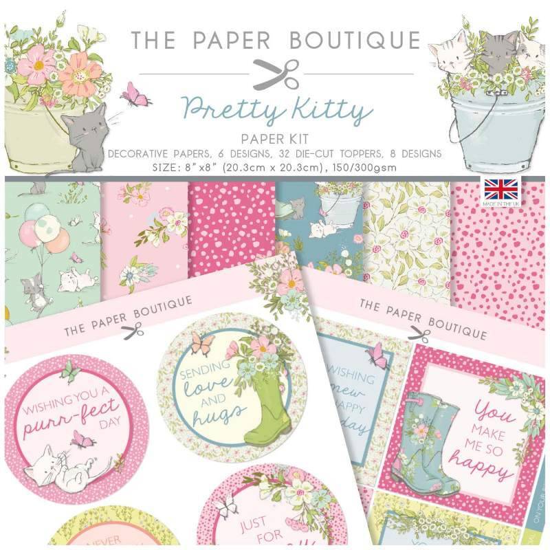 The Paper Boutique Pretty Kitty Paper Kit (PB1792) - Printable Heaven