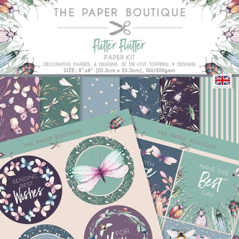 The Paper Boutique Flitter Flutter Paper Kit (PB1919) - Printable Heaven