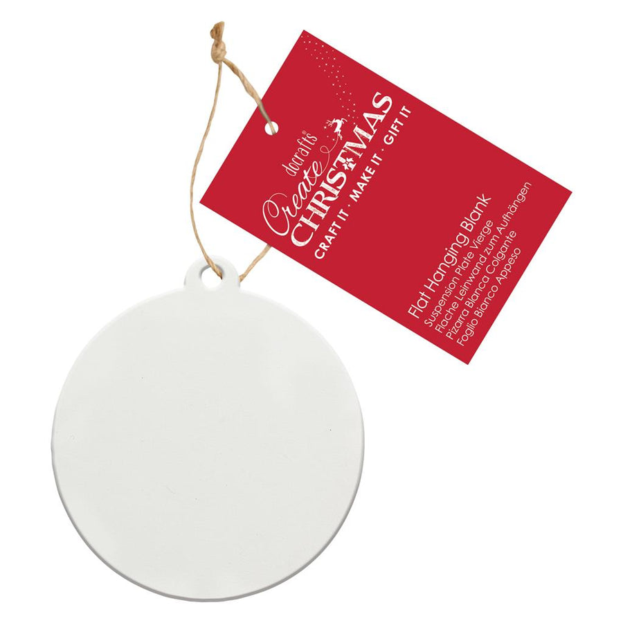 Clear Flat Acrylic Bauble (Pack Of 4) (PMA 174055)