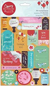 Die-cut Sentiments (34pcs) - Cherry Blossom (PMA 157286 )