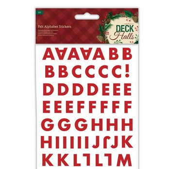 Felt Alphabet Stickers - Deck The Halls (PMA 807903 )