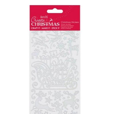 Rainbow Outline Stickers - Reindeer (PMA 810931) - Printable Heaven