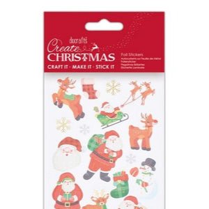Foil Stickers - Create Christmas - Leaping Deer (PMA 828923) - Printable Heaven