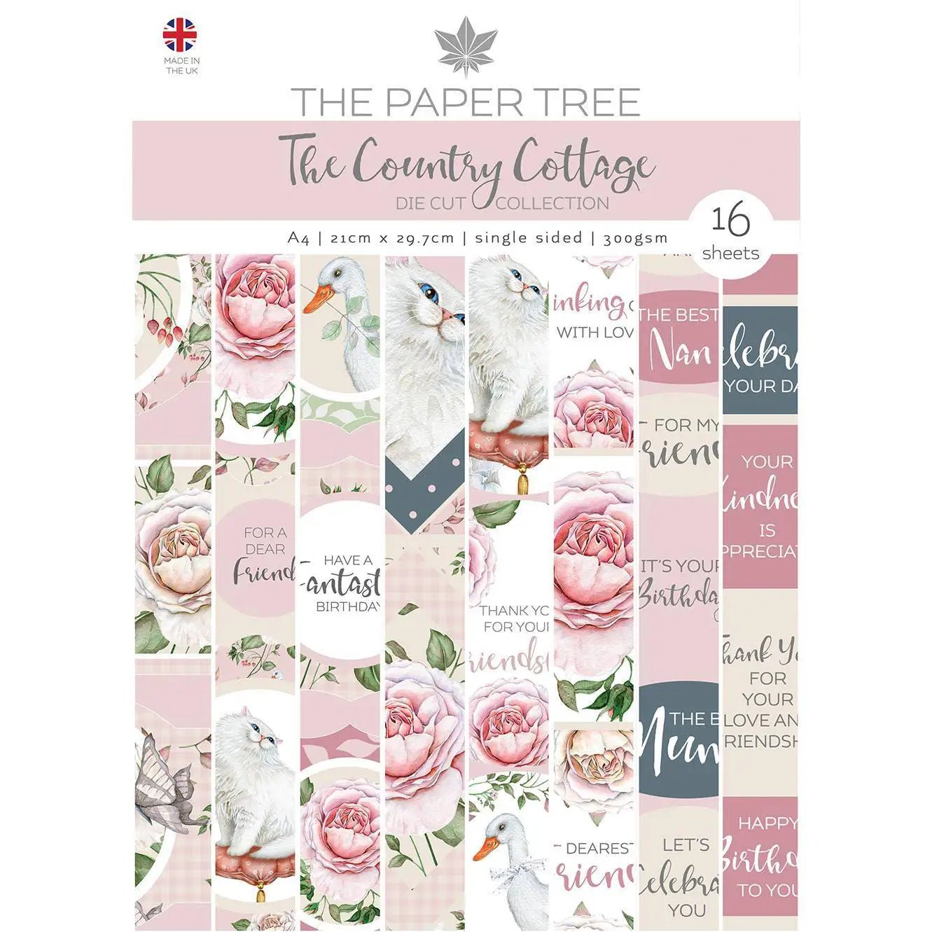 The Paper Tree The Country Cottage A4 Die Cut Sheets (PTC1152) - Printable Heaven