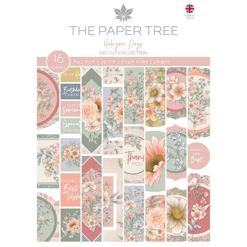 The Paper Tree Halcyon Days A4 Die Cut Sheets (PTC1191) - Printable Heaven