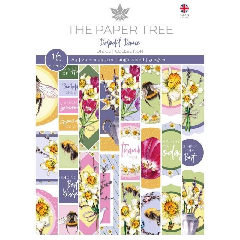 The Paper Tree Daffodil Dance A4 Die Cut Sheets (PTC1196)