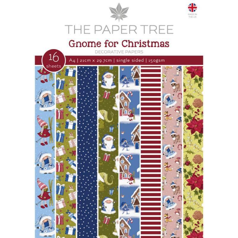 The Paper Tree Gnome for Christmas A4 Backing Papers (PTC1221)