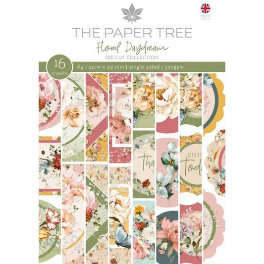 The Paper Tree Floral Daydream A4 Die Cut sheets (PTC1247)
