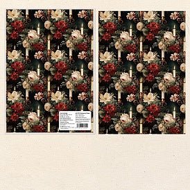 Christmas Candle Papers (5 Sheets) (PW - WG0EF52 - 04) - Printable Heaven