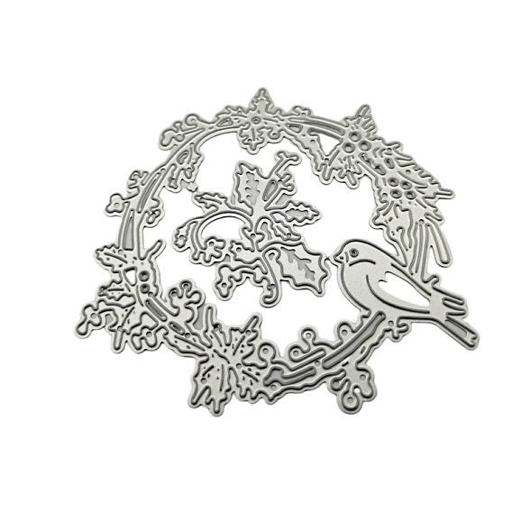 Printable Heaven Large Cutting Die - Bird and Wreath (2pcs) (PW - WG54000 - 01) - Printable Heaven