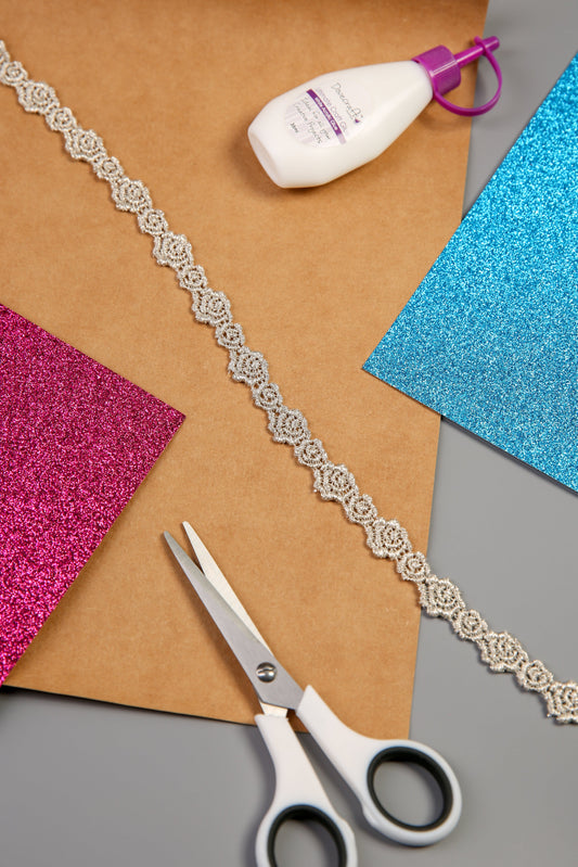 Silver Floral Edging (RT10895 SILVER)