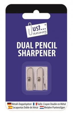 Tallon Double Hole Metal Pencil Sharpener - Printable Heaven