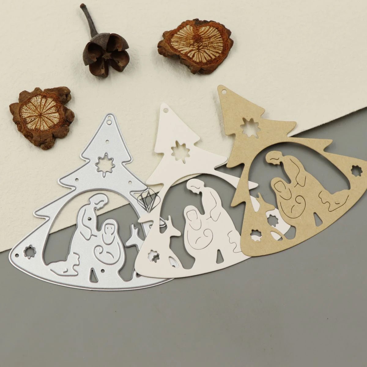 Printable Heaven Small Cutting Die - Nativity Christmas Tree (1pc) (P092) - Printable Heaven