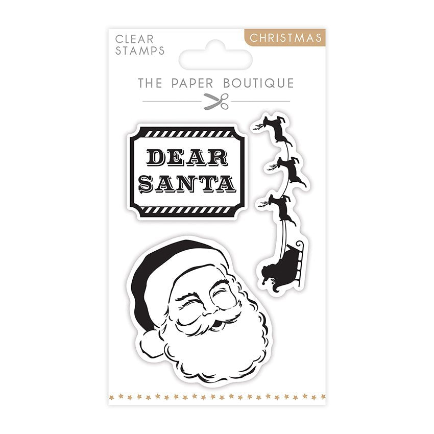 The Paper Boutique A6 Christmas Stamps - Santa Claus (Set of 3) (PB1664) - Printable Heaven
